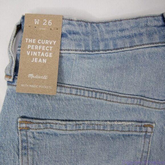 NEW Madewell The Curvy Perfect Vintage Jean in Fiore Wash, size 26 - Picture 12 of 15